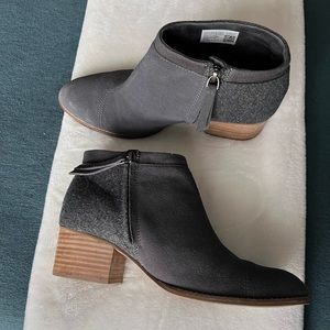 Toms Dark Gray Tassel Zip Bootie
